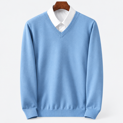Herren-Pullover mit Rundhalsausschnitt | Lässiger Strick