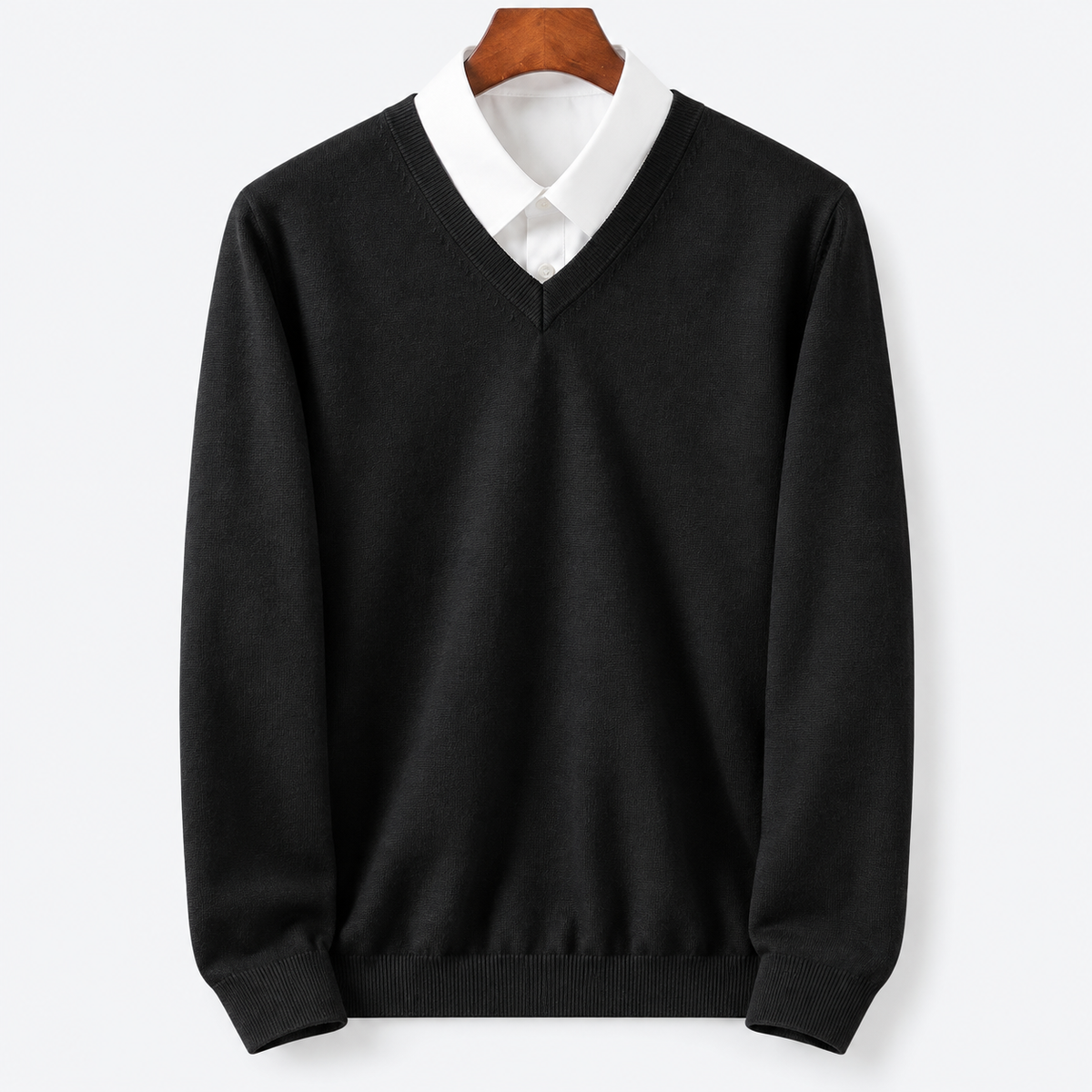 Herren-Pullover mit Rundhalsausschnitt | Lässiger Strick