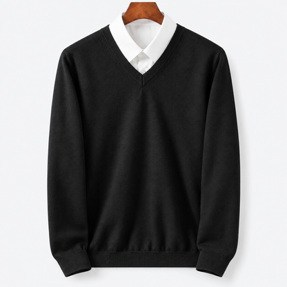 Herren-Pullover mit Rundhalsausschnitt | Lässiger Strick