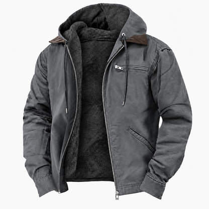 Men's Insulated Outdoor Hooded Jacket | Durable Wear