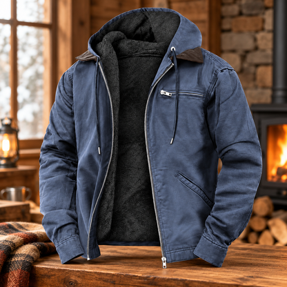 Men's Insulated Outdoor Hooded Jacket | Durable Wear