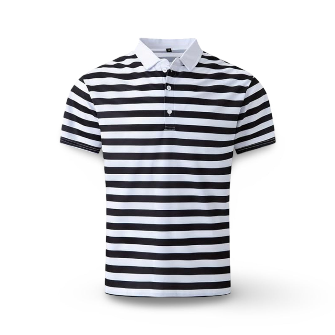 Herren Poloshirt Gestreift Kurzarm Sommeroberteil