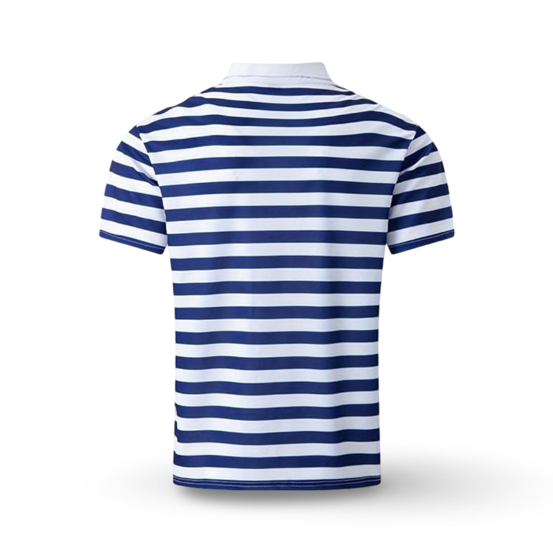 Herren Poloshirt Gestreift Kurzarm Sommeroberteil