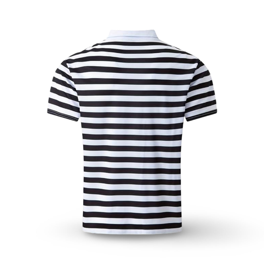 Herren Poloshirt Gestreift Kurzarm Sommeroberteil