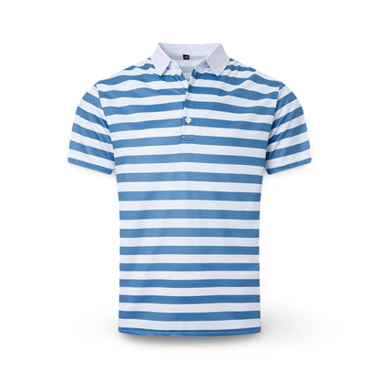 Herren Poloshirt Gestreift Kurzarm Sommeroberteil