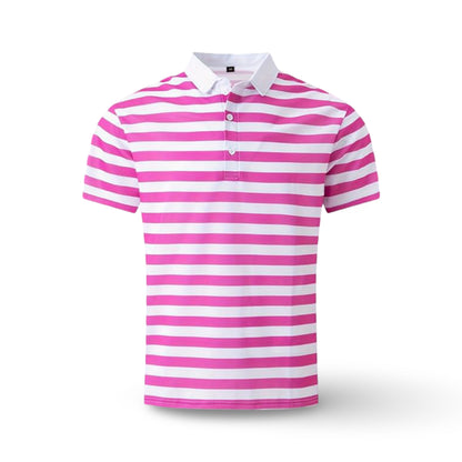 Herren Poloshirt Gestreift Kurzarm Sommeroberteil