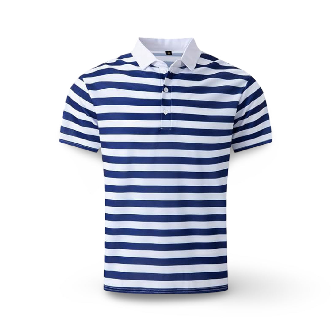 Herren Poloshirt Gestreift Kurzarm Sommeroberteil