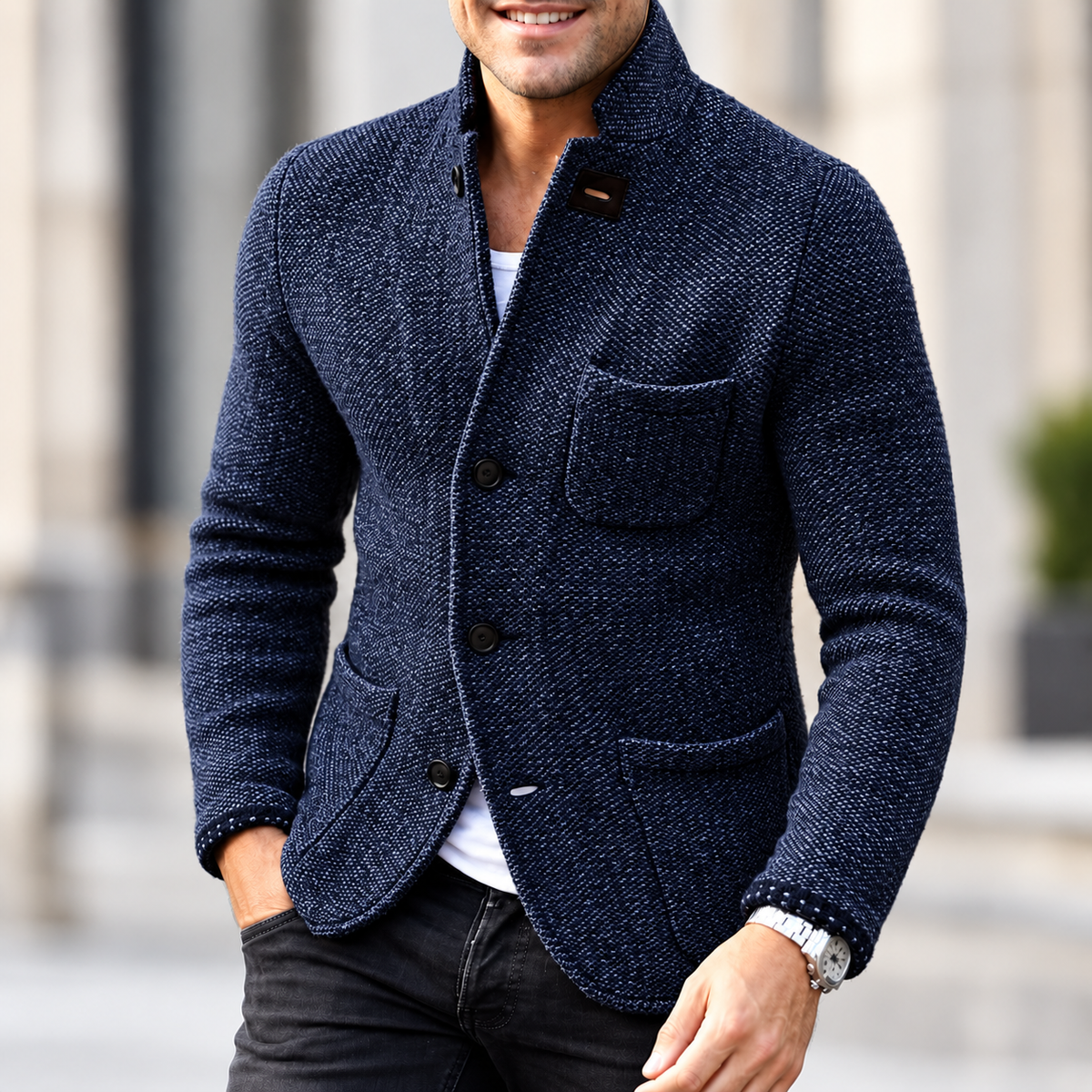 Men's Retro Cardigan High Quality Knit | Versatile Outerwear