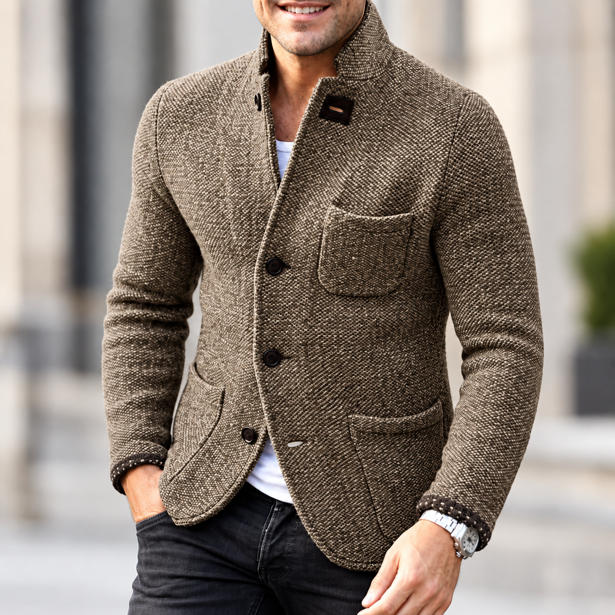 Men's Retro Cardigan High Quality Knit | Versatile Outerwear