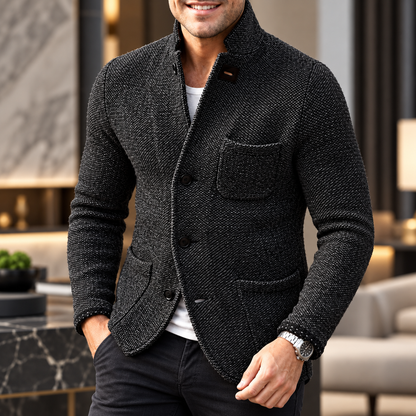 Men's Retro Cardigan High Quality Knit | Versatile Outerwear
