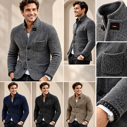Men's Retro Cardigan High Quality Knit | Versatile Outerwear