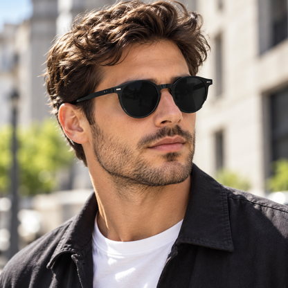 Men's Sunglasses Round Tortoiseshell | Eyewear