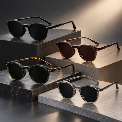 Men's Sunglasses Round Tortoiseshell | Eyewear