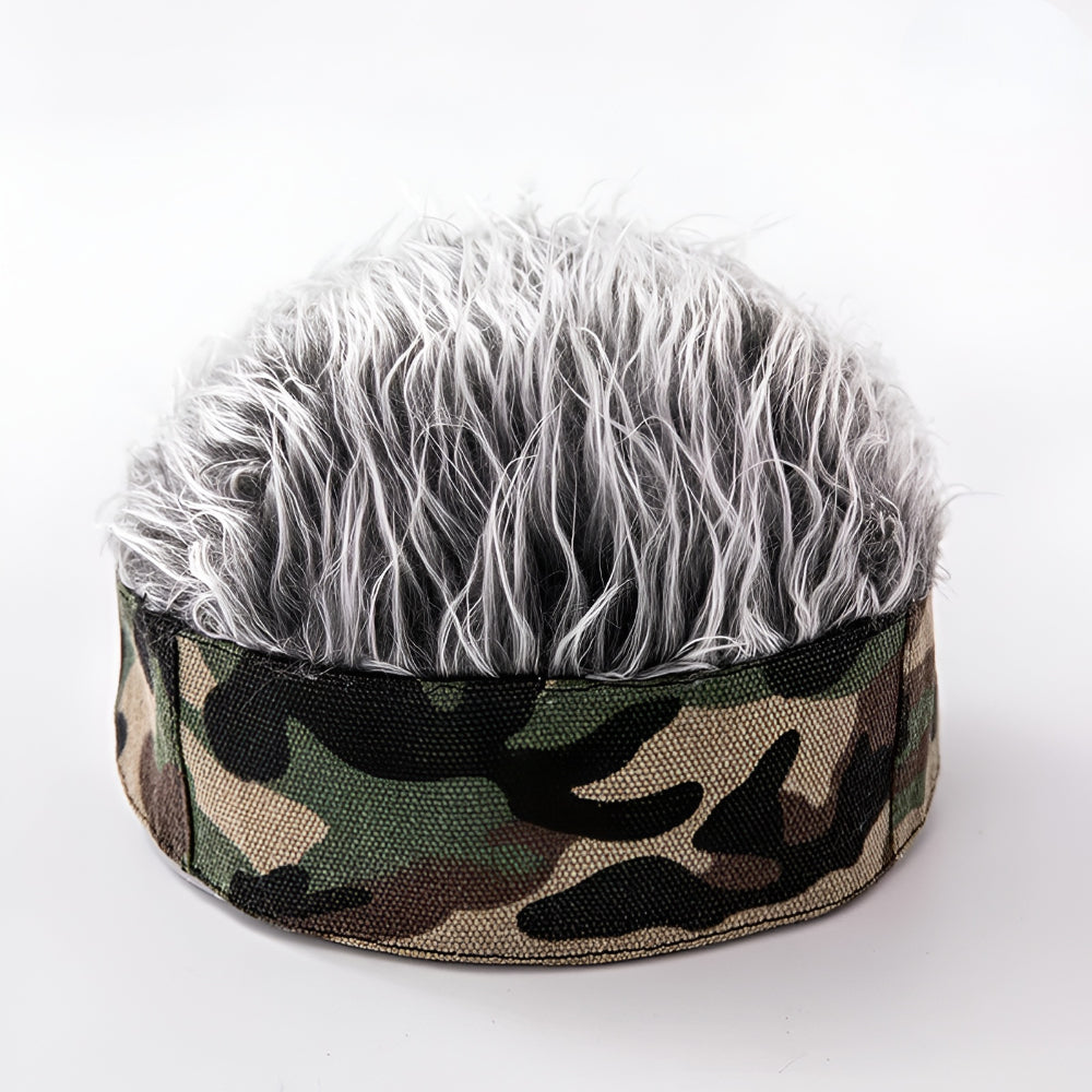 Chapéu Peruca Masculino Peça de Cabelo Novidade Chapéu de Cabelo para Fantasia