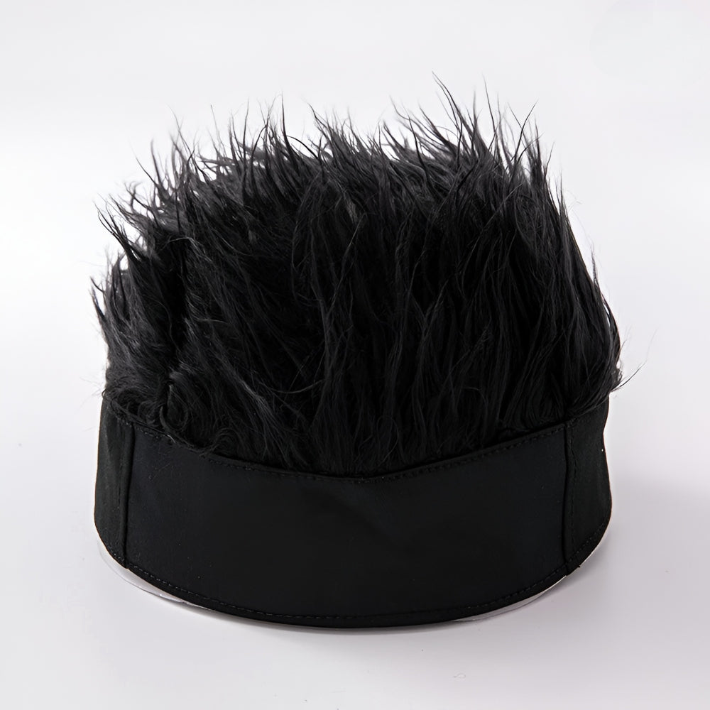 Chapéu Peruca Masculino Peça de Cabelo Novidade Chapéu de Cabelo para Fantasia
