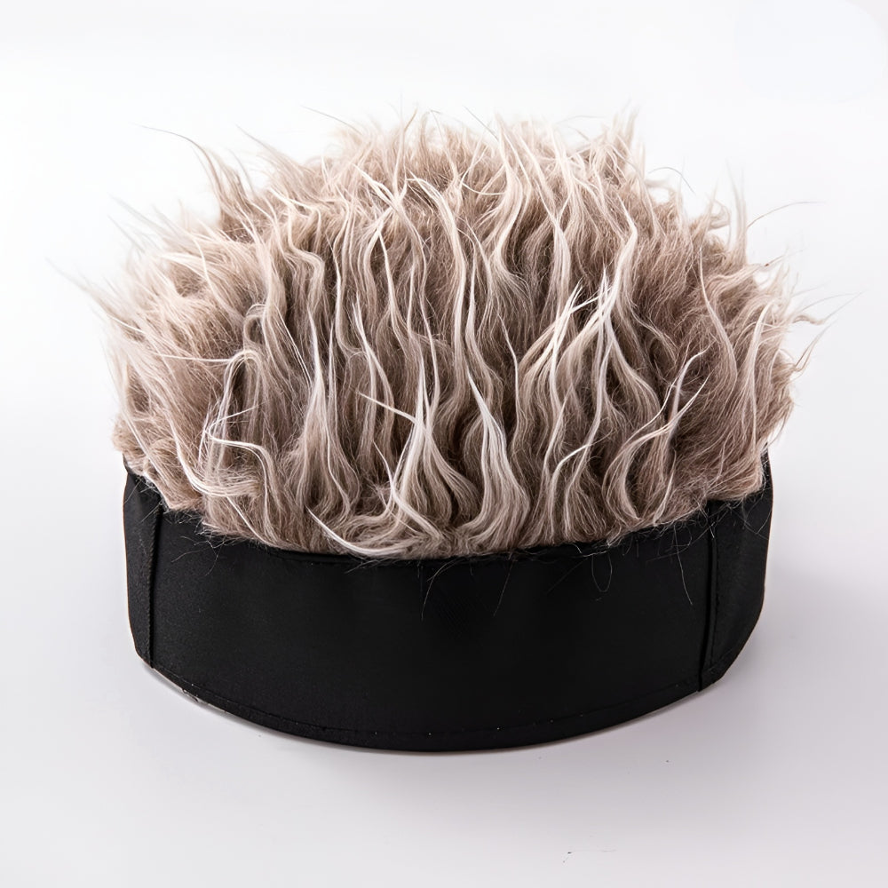 Chapéu Peruca Masculino Peça de Cabelo Novidade Chapéu de Cabelo para Fantasia
