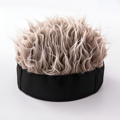 Chapéu Peruca Masculino Peça de Cabelo Novidade Chapéu de Cabelo para Fantasia
