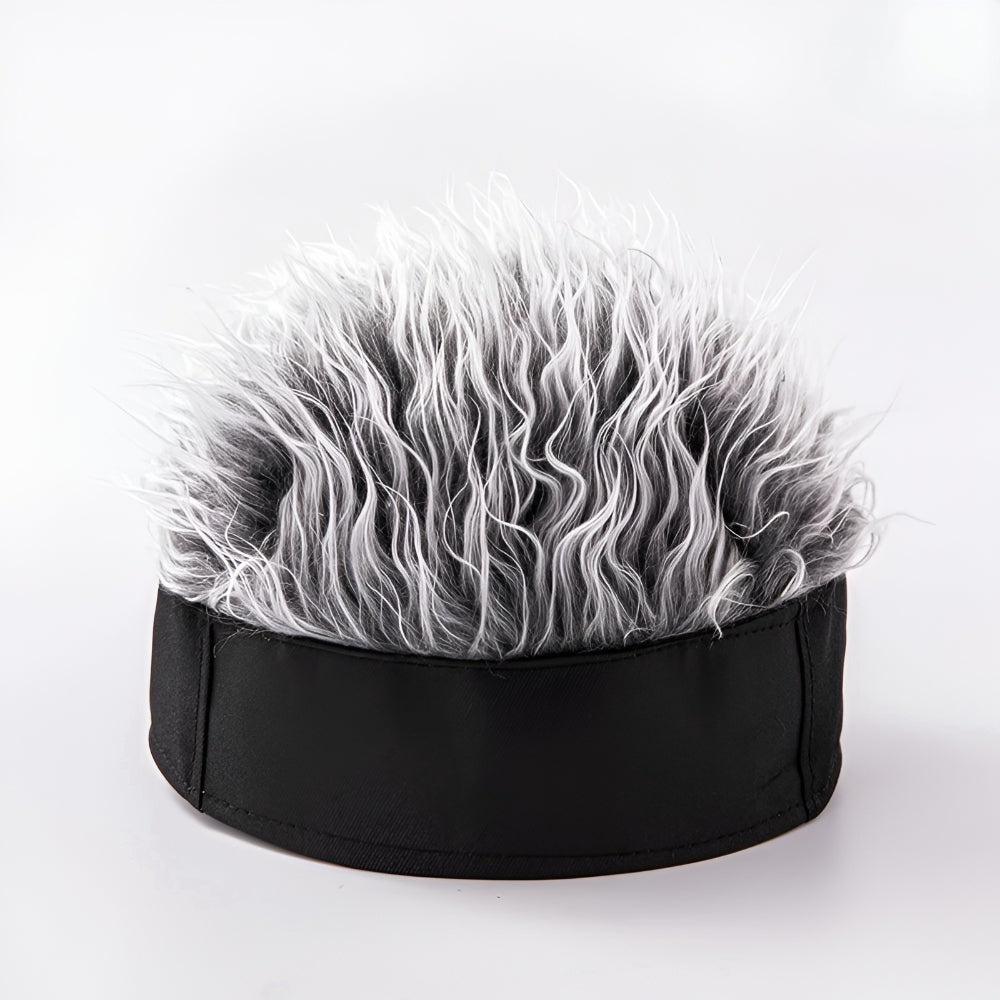 Chapéu Peruca Masculino Peça de Cabelo Novidade Chapéu de Cabelo para Fantasia