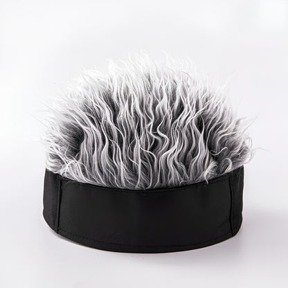 Chapéu Peruca Masculino Peça de Cabelo Novidade Chapéu de Cabelo para Fantasia