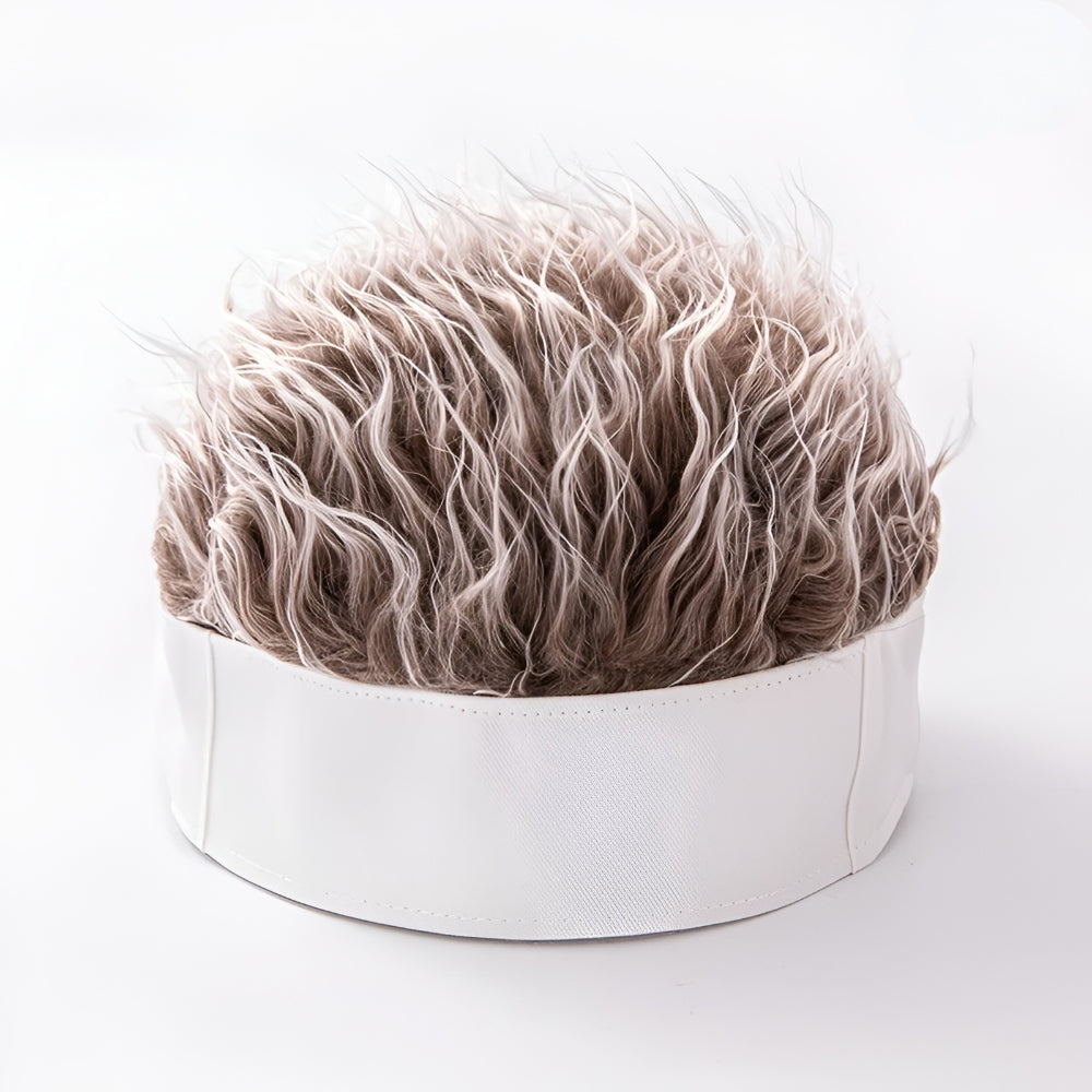 Chapéu Peruca Masculino Peça de Cabelo Novidade Chapéu de Cabelo para Fantasia