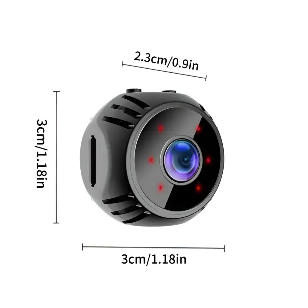 Mini telecamera di sicurezza WiFi con visione notturna e rilevamento del movimento