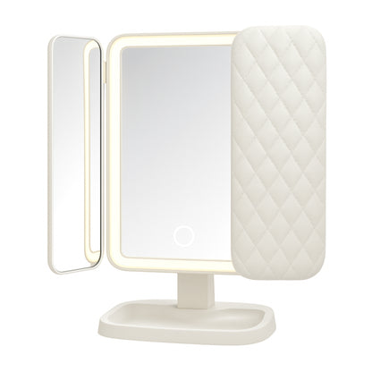 Mirror LED Makeup Triple Lighting Magnification Foldable Design