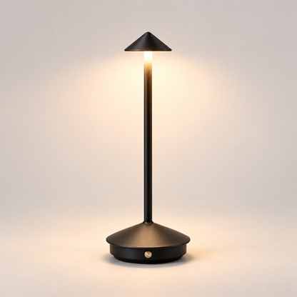 Moderne genopladelig vandtæt bordlampe med touchbetjening