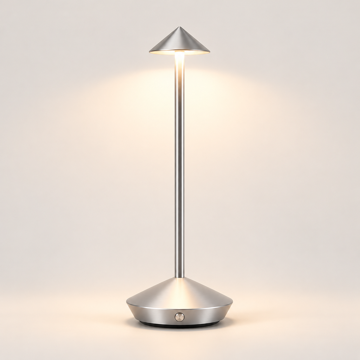 Moderne genopladelig vandtæt bordlampe med touchbetjening