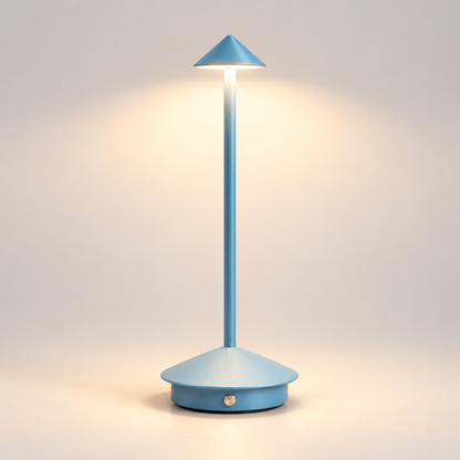Moderne genopladelig vandtæt bordlampe med touchbetjening