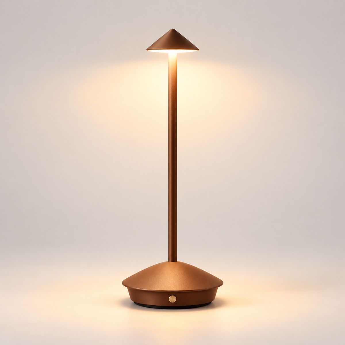 Moderne genopladelig vandtæt bordlampe med touchbetjening