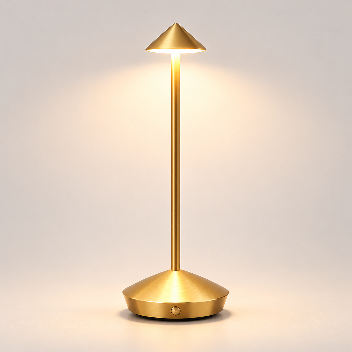Moderne genopladelig vandtæt bordlampe med touchbetjening