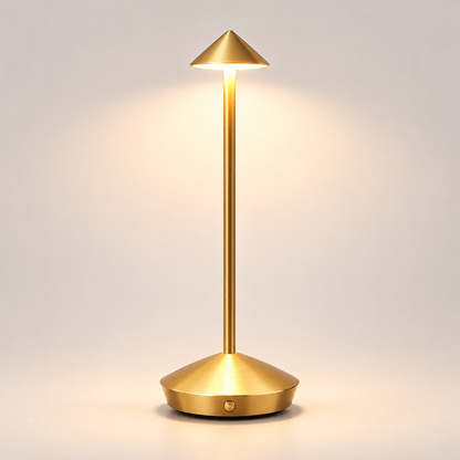 Moderne genopladelig vandtæt bordlampe med touchbetjening