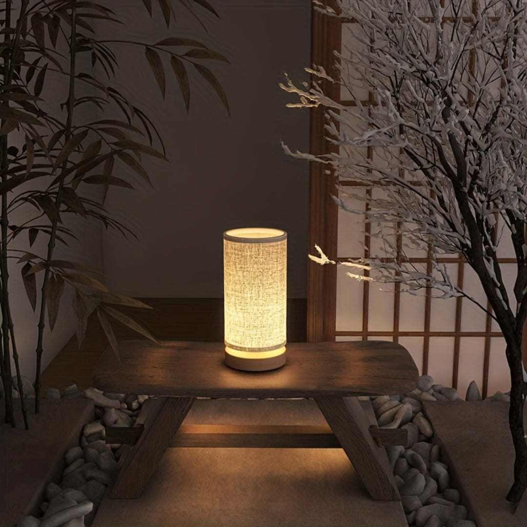 Moderne Holz-Tischlampe | USB-betriebenes Nachttischlicht