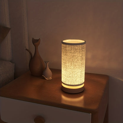 Moderne Holz-Tischlampe | USB-betriebenes Nachttischlicht