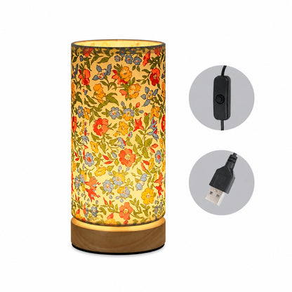 Moderne Holz-Tischlampe | USB-betriebenes Nachttischlicht