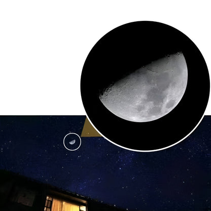 Telescópio Monocular Compacto Impermeável Suporte para Telemóvel