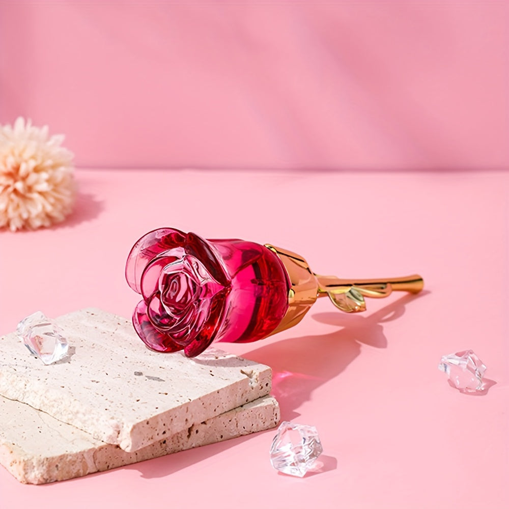 Perfume Regalo Día de la Madre Fragancia Floral Botella de Rosa con Spray