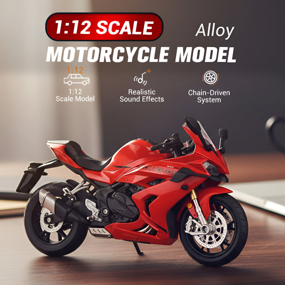 Motorradmodell 1:12 Maßstab Legierung Druckguss Display