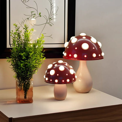LED Svampebordlampe | Moderne Amanita-inspireret Lys