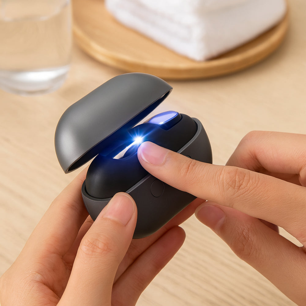 Cortador de Unhas Elétrico com LED Ferramenta de Higiene Recarrregável