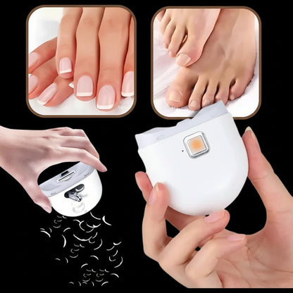 Negleklipper Elektrisk Genopladelig LED Negletrimmer