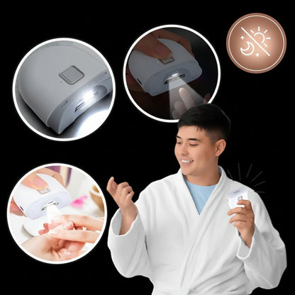 Negleklipper Elektrisk Genopladelig LED Negletrimmer