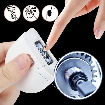 Negleklipper Elektrisk Genopladelig LED Negletrimmer