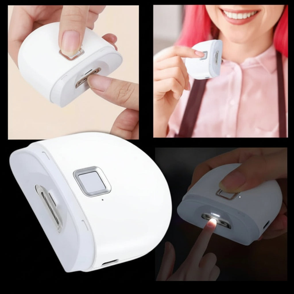 Negleklipper Elektrisk Genopladelig LED Negletrimmer