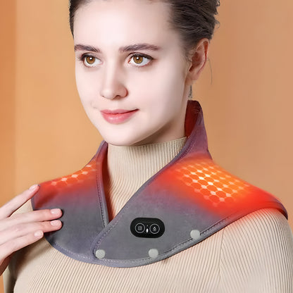 Elektrisk nakkebeskytter med varme til skuldermassage