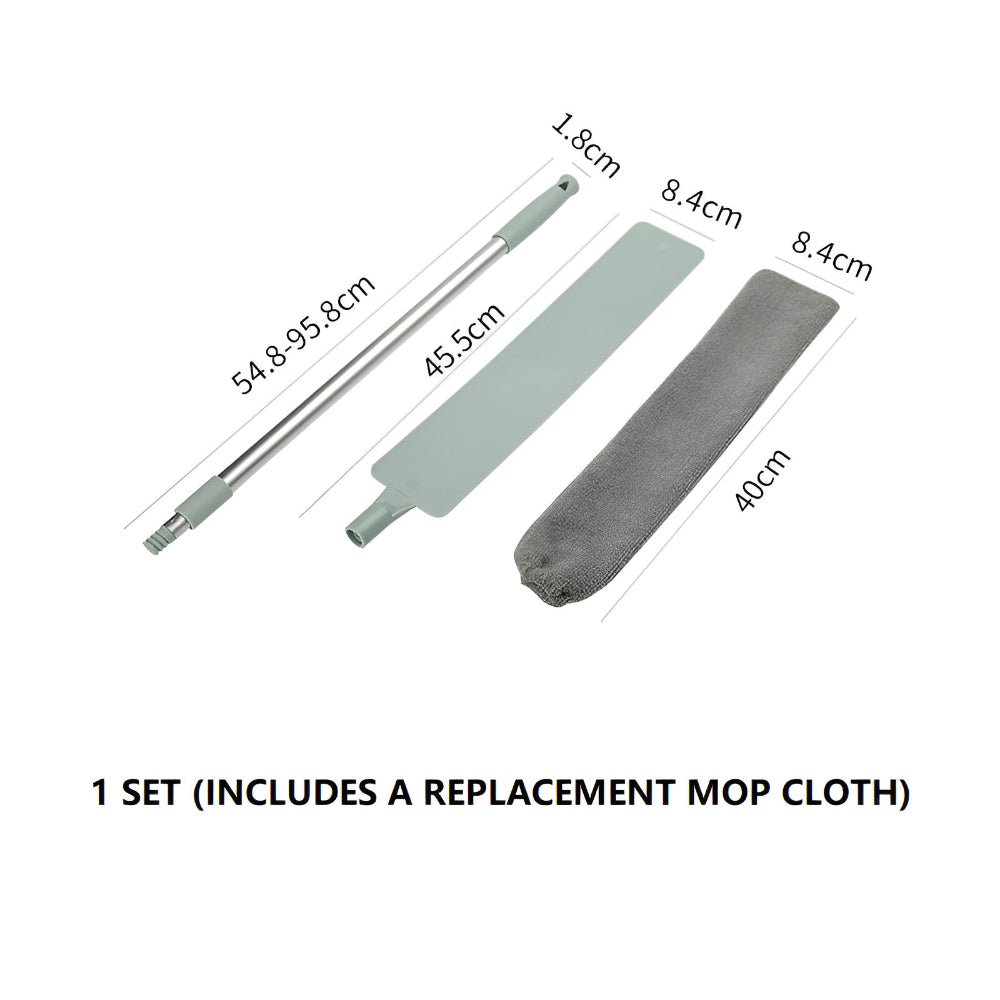 Mopp Einziehbares Fugenreinigungswerkzeug Mikrofaserbürste Flaches Design