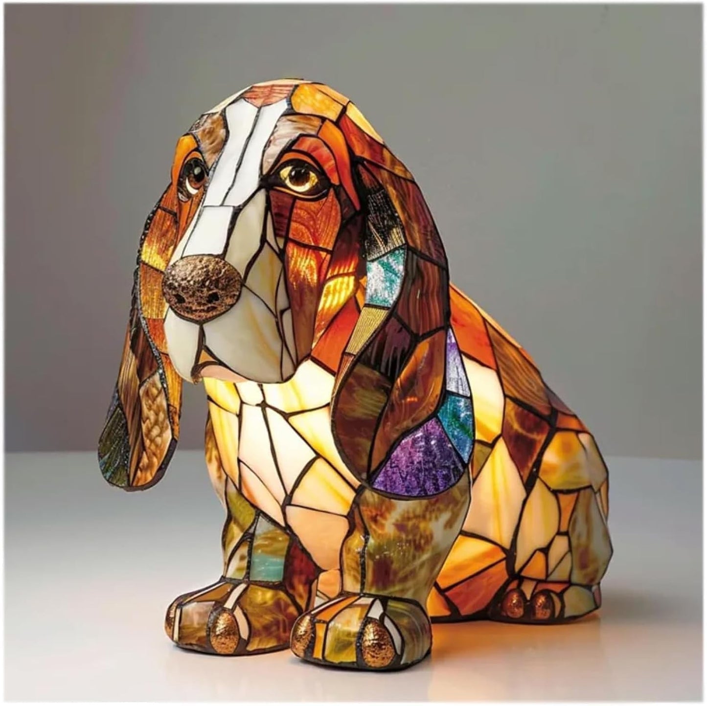 Bordlampe Dekorativ Harpiks Hundefigur Accentlys