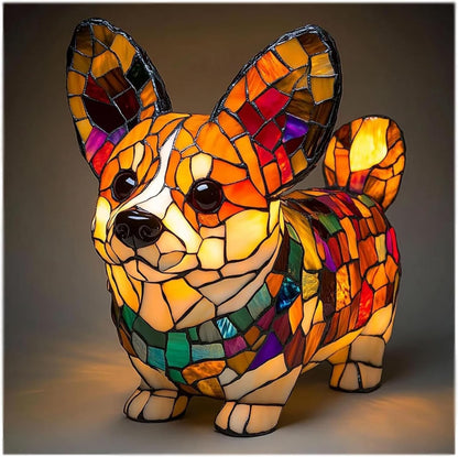 Bordlampe Dekorativ Harpiks Hundefigur Accentlys