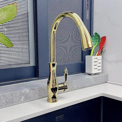 Torneira de Cozinha com Bica Extensível em Metal para Lavatório