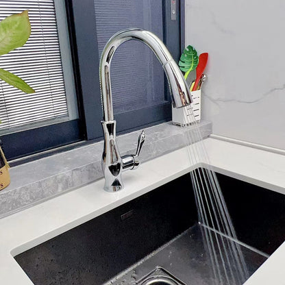 Torneira de Cozinha com Bica Extensível em Metal para Lavatório